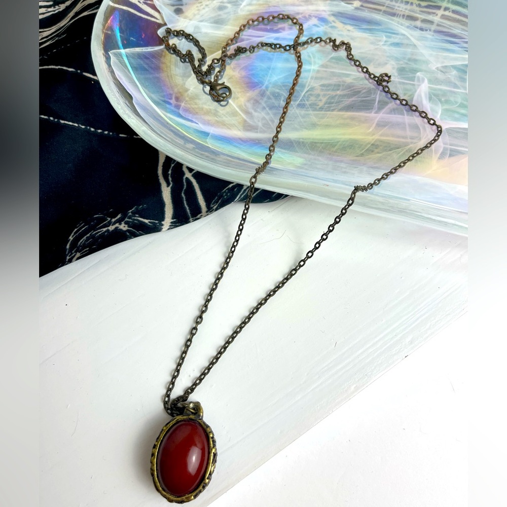 Walnut pendant necklace